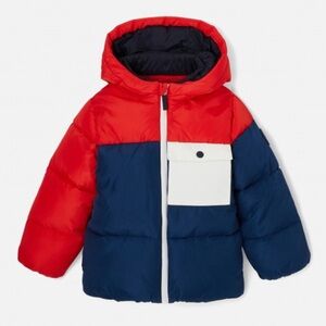 Jacadi | Red and Blue Kids Puffer Jacket